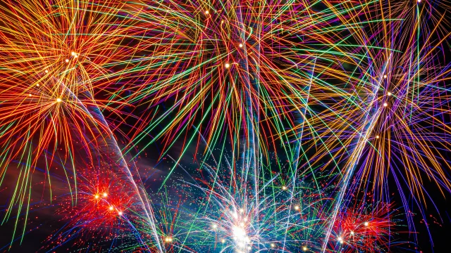 Fééries de Noël fireworks display