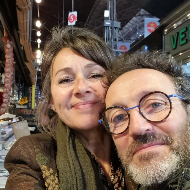 Selfie of the owners of the Au 46 guest house