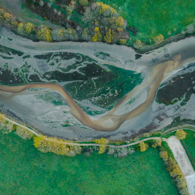 Aerial view of Anse du Petit Moulin