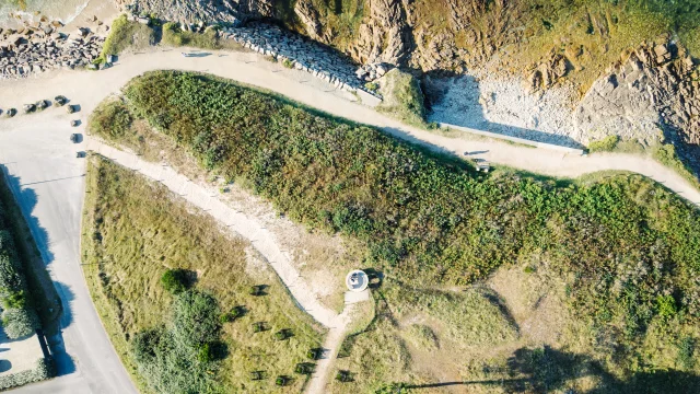 Vue aérienne de la Pointe Saint-Gilles