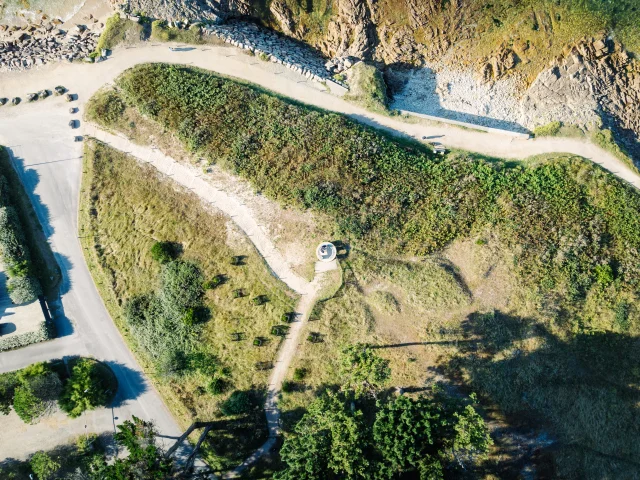 Luftaufnahme von Pointe Saint-Gilles