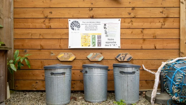 Tri des déchets à la Maison d'Hôtes Le 46