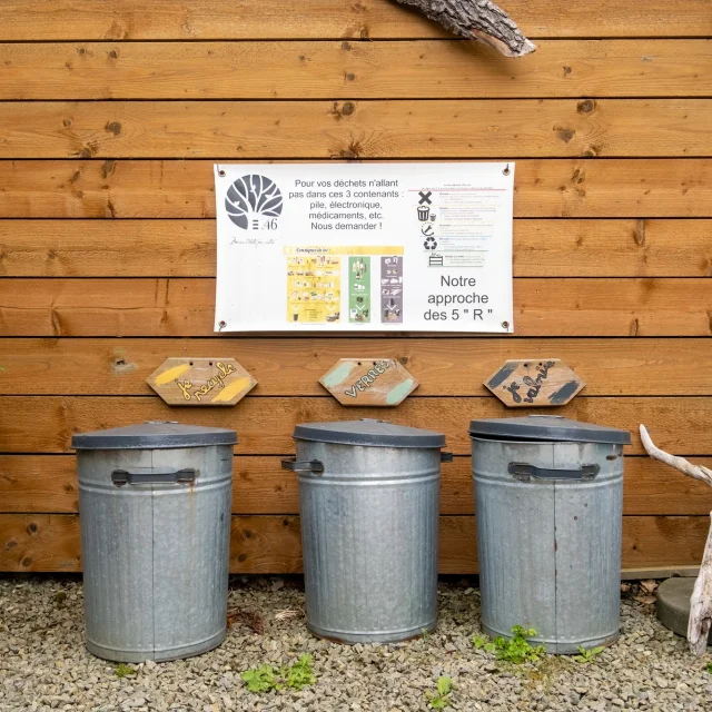 Tri des déchets à la Maison d'Hôtes Le 46