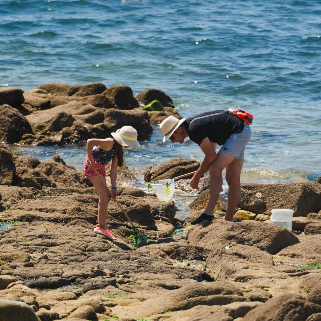 Foot fishing at Pointe Saint-Gilles