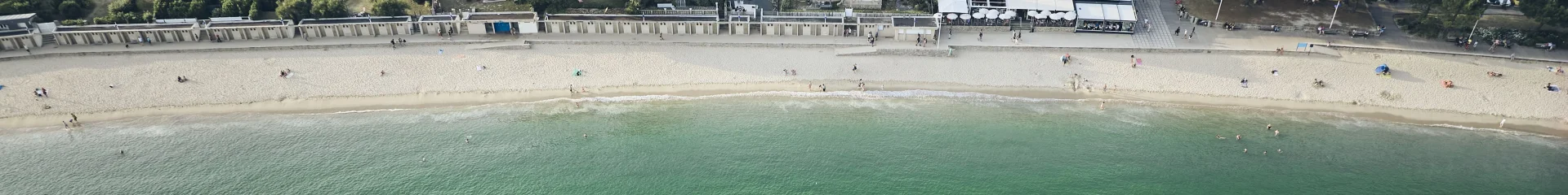 Vue aérienne de la Plage du Trez