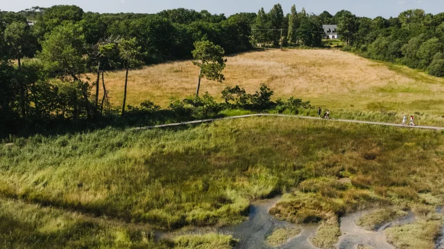 Vue aérienne de l'Anse du Petit Moulin