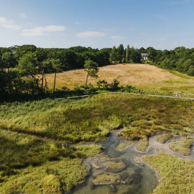 Luchtfoto van Anse du Petit Moulin