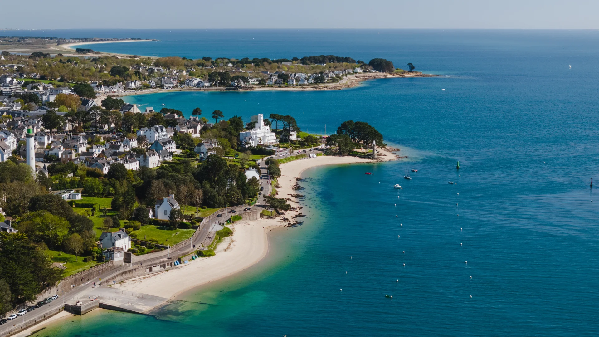 Vue aérienne de Bénodet