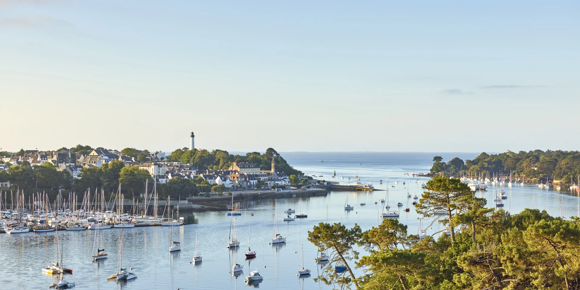 Vue aérienne de Bénodet