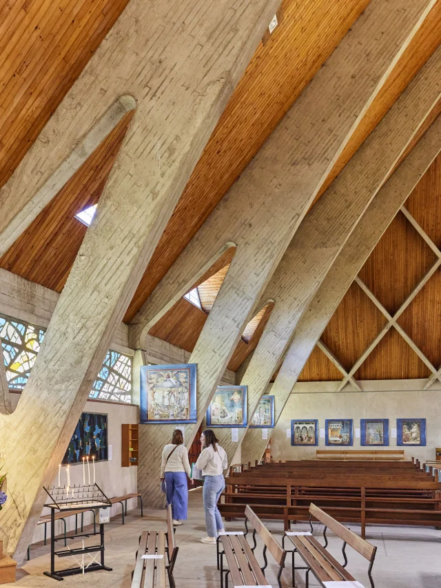 Pieta and arches in the Church of Notre-Dame de la Mer