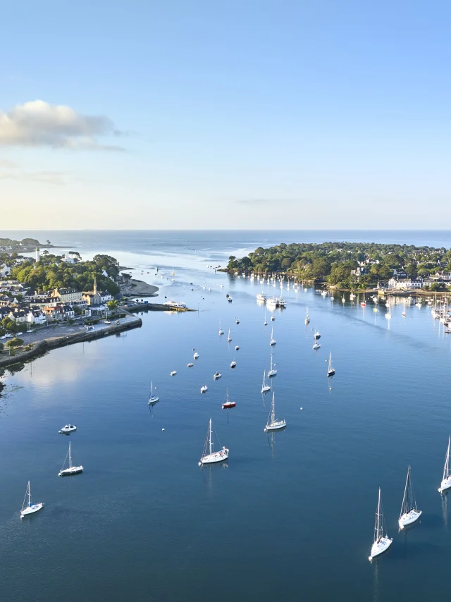Vue aérienne de l'embouchure de l'Odet