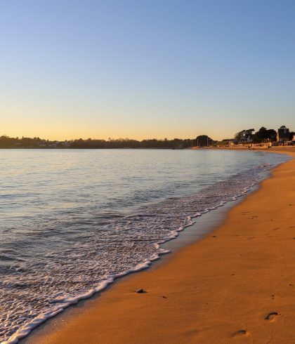 Sonnenuntergang am Strand von Trez