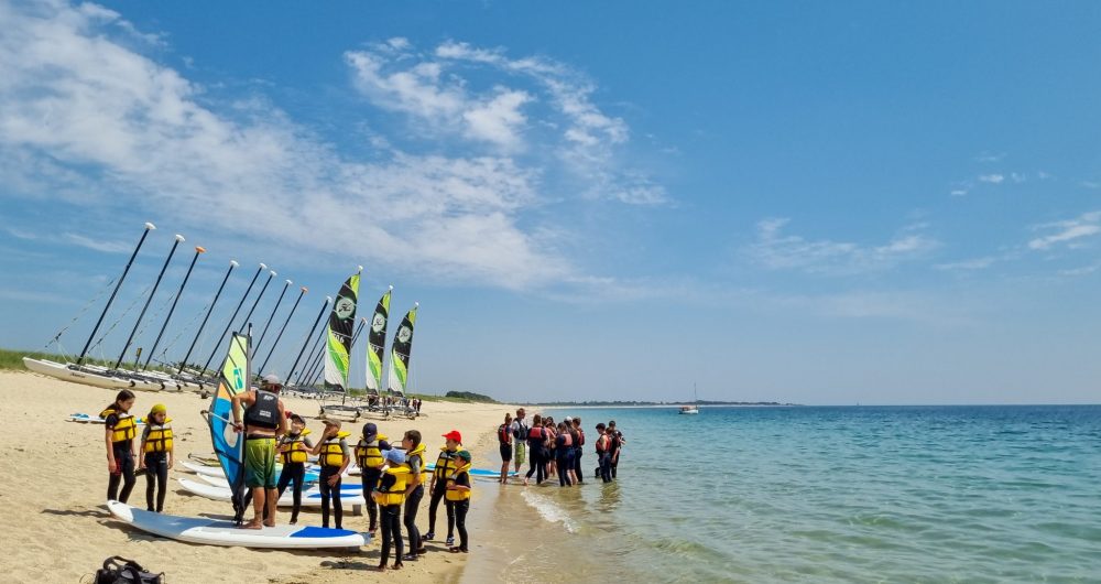 Cours de planche à voile au Letty