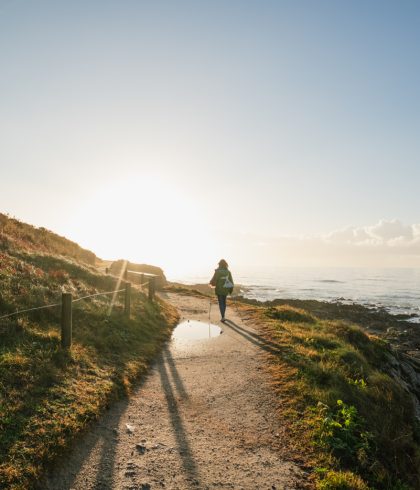 Wandern Sie entlang des GR34