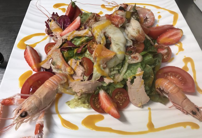 Foie gras salade / Langoustines