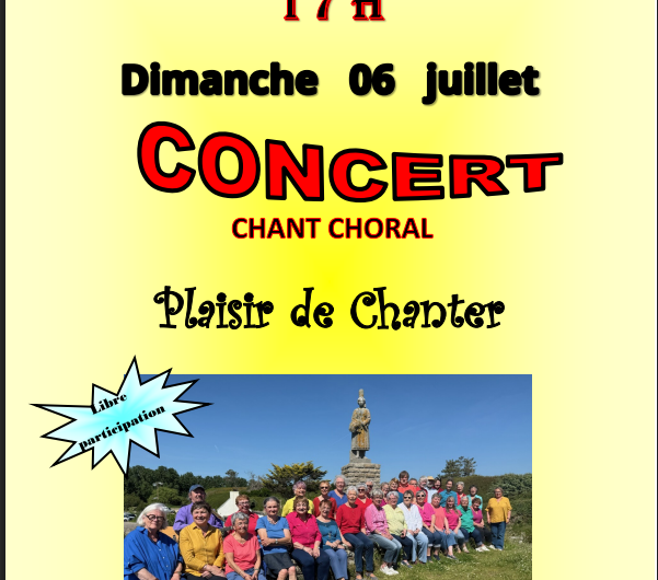 Concert plaisir de chanter – Plozévet – Pays bigouden
