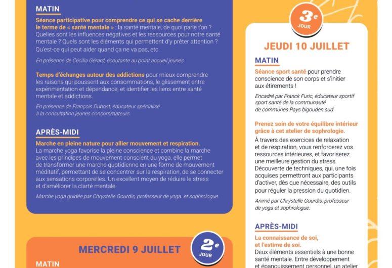SIJ Flyer Stage Bien-être – Pont-l’Abbé – Pays bigouden
