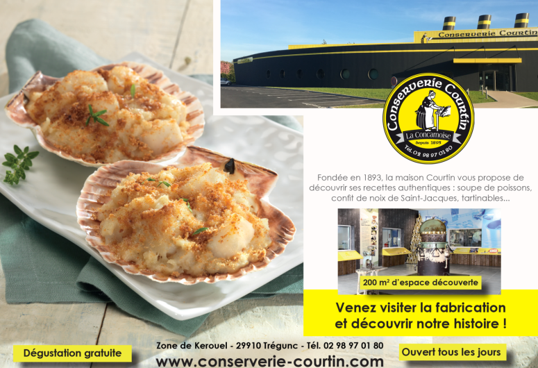 conserverie Courtin à Trégunc – Conserveries de Concarneau à Pont-Aven