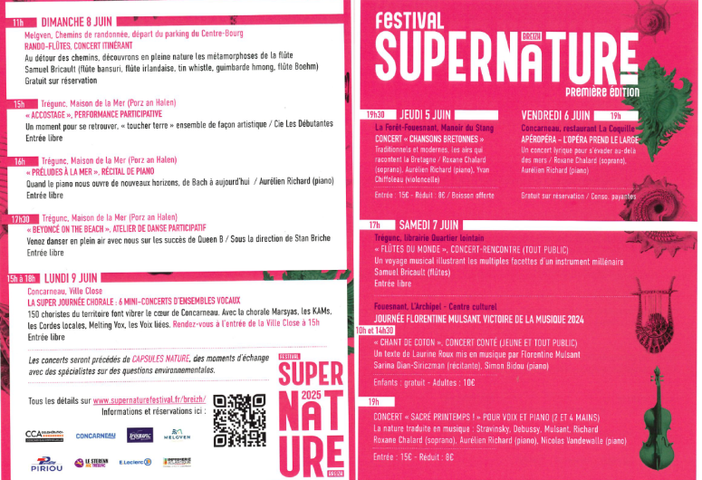 programme festival nature
